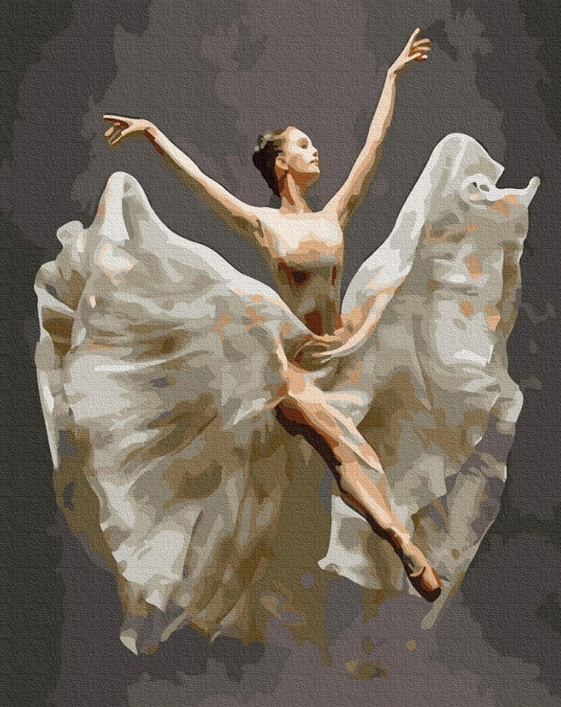 Tapyba pagal skaičius / Šokanti balerina 40×50 cm